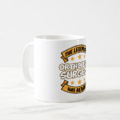 Orthopädie Operation für das Ruhestand Ärztlicher Kaffeetasse (Vorderseite Links)