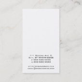 Orthopädie-Operation Visitenkarte (Rückseite)