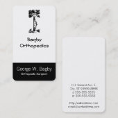 Orthopädie-Operation Visitenkarte (Vorne/Hinten)