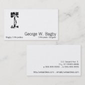 Orthopädie-Operation Visitenkarte (Vorne/Hinten)