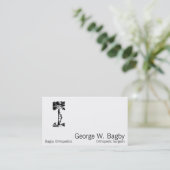 Orthopädie-Operation Visitenkarte (Stehend Vorderseite)