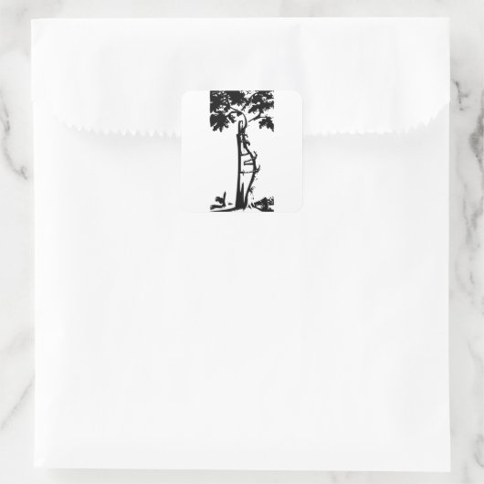 Orthopädie Quadratischer Aufkleber (Tasche)