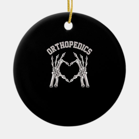 Orthopädie Skeleton Hand Herz Ortho Nurse Rn Cre Keramik Ornament (Vorne)