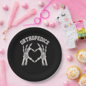 Orthopädie Skeleton Hand Herz Ortho Nurse Rn Cre Pappteller (Party)