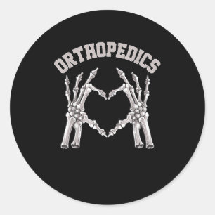 Orthopädie Skeleton Hand Herz Ortho Nurse Rn Cre Runder Aufkleber