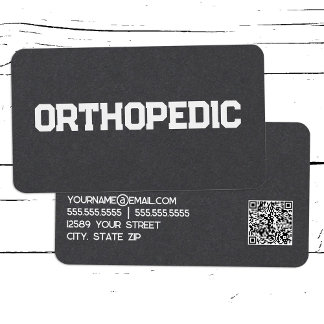 Orthopädie Spine Doctor Custom QR Visitenkarte
