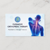 Orthopädie-Therapiedauer | Modernes Weiß Visitenkarte (Rückseite)