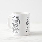 Orthopädiemechaniker Kaffeetasse (Vorderseite Links)