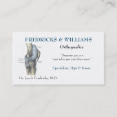 Orthopädische Chirurg-Visitenkarte Visitenkarte (Vorderseite)