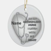 Orthopädische Krankenschwester Keramik Ornament (Links)