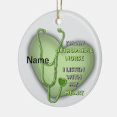 Orthopädische Krankenschwester Keramik Ornament (Links)