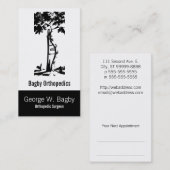 Orthopädische Operation Terminkarte (Vorne/Hinten)