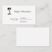 Orthopädische Operations-gekrümmter Baum Visitenkarte (Vorne/Hinten)