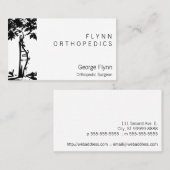 Orthopädische Operations-gekrümmter Baum Visitenkarte (Vorne/Hinten)