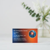 Orthopädische Visitenkarten für Ärzte Visitenkarte (Stehend Vorderseite)