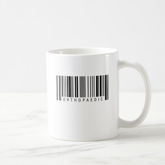Orthopädischer Barcode Kaffeetasse (Rechts)