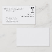 Orthopädischer Chirurg-gekrümmter Baum Visitenkarte (Vorne/Hinten)