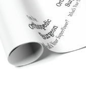 Orthopädischer Chirurg Geschenkpapier (Rolleneckpunkt)