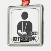 ORTHOPÄDISCHER DOKTOR CHRISTMAS ORNAMENT BONE AUS METALL (Links)