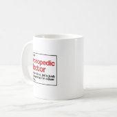 Orthopädischer Doktor Kaffeetasse (Vorderseite Links)