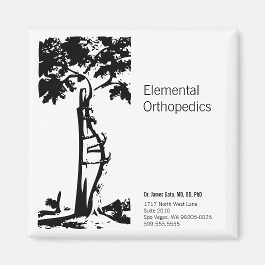 Orthopädischer gekrümmter Baum Magnet (Vorne)