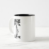 Orthopädischer gekrümmter Baum Zweifarbige Tasse (Vorderseite Links)