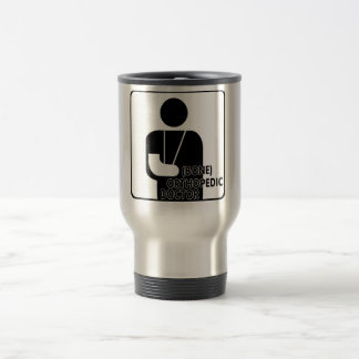 ORTHOPÄDISCHER (KNOCHEN) DOKTOR LOGO REISEBECHER