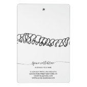 Orthopädisches Chiropraktik-Testimonial Mini Klemmbrett (Rückseite)