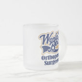 Orthopädisches Chirurg-Geschenk Mattglastasse (VorderseiteRechts)