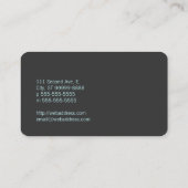 Orthopädisches gekrümmtes Baum-Symbol Visitenkarte (Rückseite)