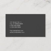 Orthopädisches gekrümmtes Baum-Symbol Visitenkarte (Rückseite)