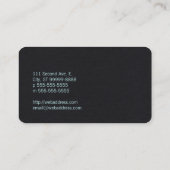 Orthopädisches gekrümmtes Baum-Symbol Visitenkarte (Rückseite)