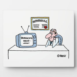 Orthopädist Cartoon Funny Medical Office Plaque Fotoplatte