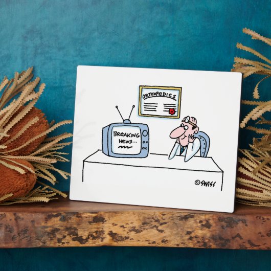 Orthopädist Cartoon Funny Medical Office Plaque Fotoplatte (Seite)