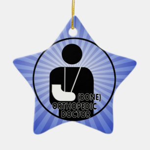 ORTHOPEDIC (KNOCHENDOKTOR-LOGO) KERAMIKORNAMENT