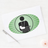 ORTHOPEDIC (KNOCHENDOKTOR-LOGO) OVALER AUFKLEBER (Umschlag)