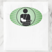 ORTHOPEDIC (KNOCHENDOKTOR-LOGO) OVALER AUFKLEBER (Tasche)