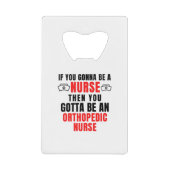 ORTHOPEDIC NURSE GELDBEUTEL FLASCHENÖFFNER (Vorderseite)
