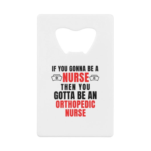 ORTHOPEDIC NURSE GELDBEUTEL FLASCHENÖFFNER (Vorderseite)