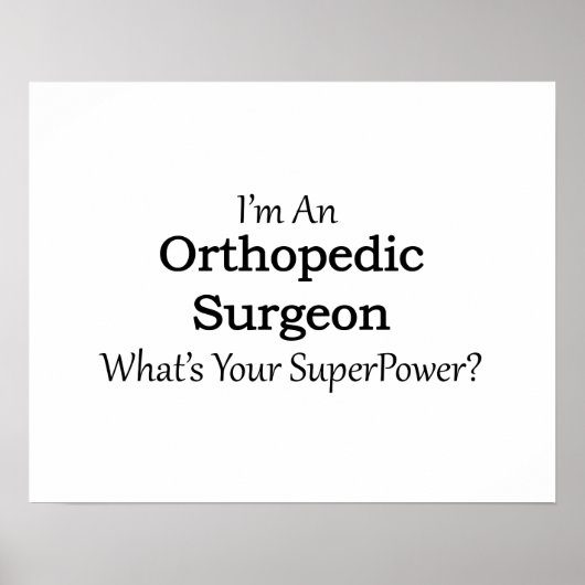 Orthopedic Surgeon Poster (Vorne)