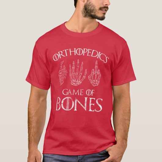 Orthopedics Game of Bones Surgeon Doctor Gift retr T-Shirt (Vorderseite)