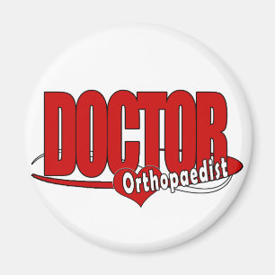 ORTHOPEDISTISCHES LOGO BIG RED DOCTOR MAGNET