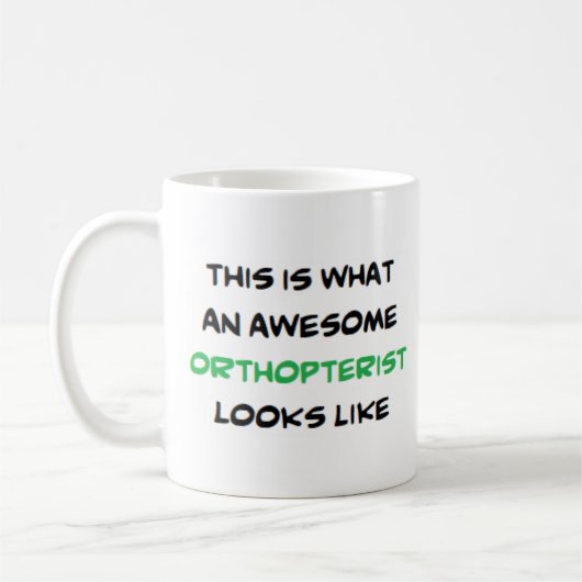 Orthopterist, phantastisch kaffeetasse (Links)