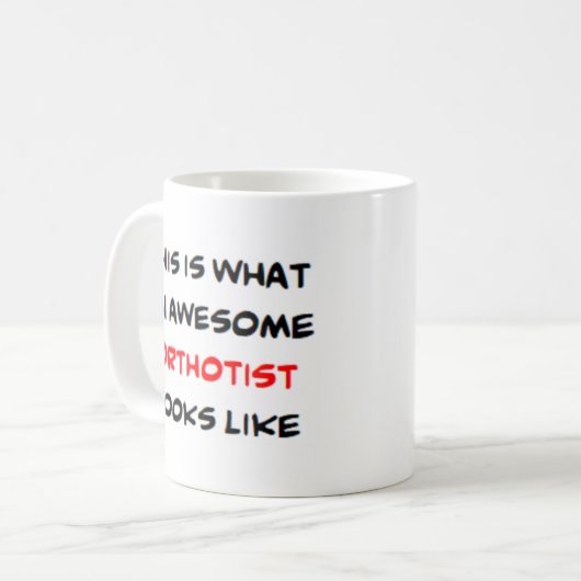 orthotistisch, phantastisch kaffeetasse (Vorderseite Links)