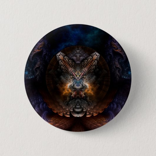 Orthricon Fraktal Art Button (Vorderseite)