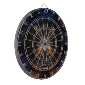 Orthricon Fraktal Art Dartscheibe (Vorderseite Links)