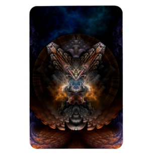 Orthricon Fraktal Art Foto Magnet
