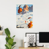 Ortisei Val Gardena Italy Vintage Travel Poster (Heimbüro)