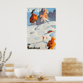 Ortisei Val Gardena Italy Vintage Travel Poster (Küche)