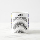 Ortiz Familienwappen auf einer Tasse (Mittel)